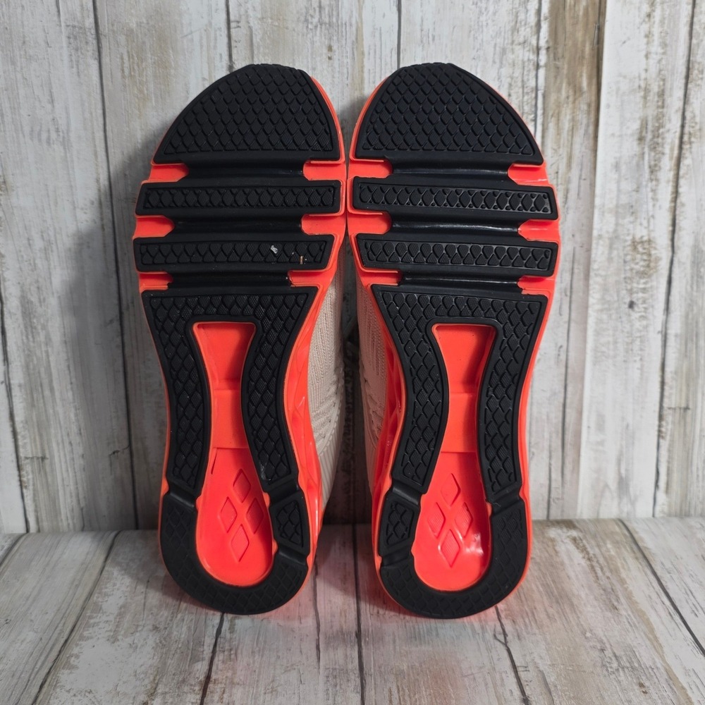 SIODFO Men's Blade Running Shoes Beige Neon Orange Knit Sneakers Size 39 US 8.5 - Picture 5 of 8